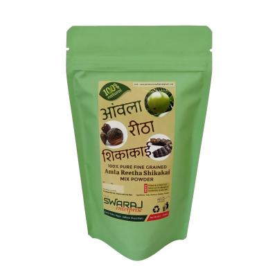 Amla Reetha Shikakai Mix Powder 200gm Zipper SUP Pouch